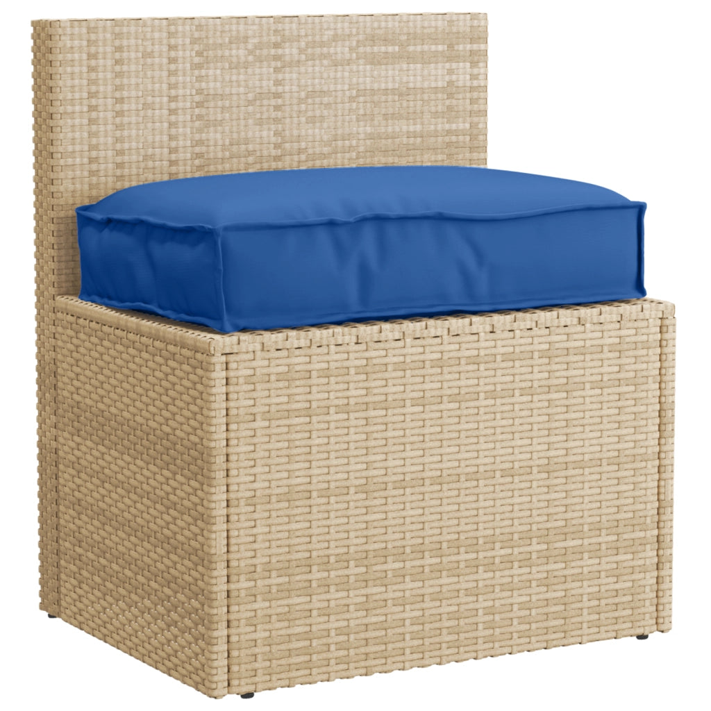 Cuscino da pallet per seduta blu reale 60x40x8 cm in tessuto Oxford