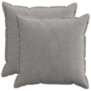 Federa 2 pz HOUTEN Grigio Chiaro 70 x 70 cm corduroy 921333