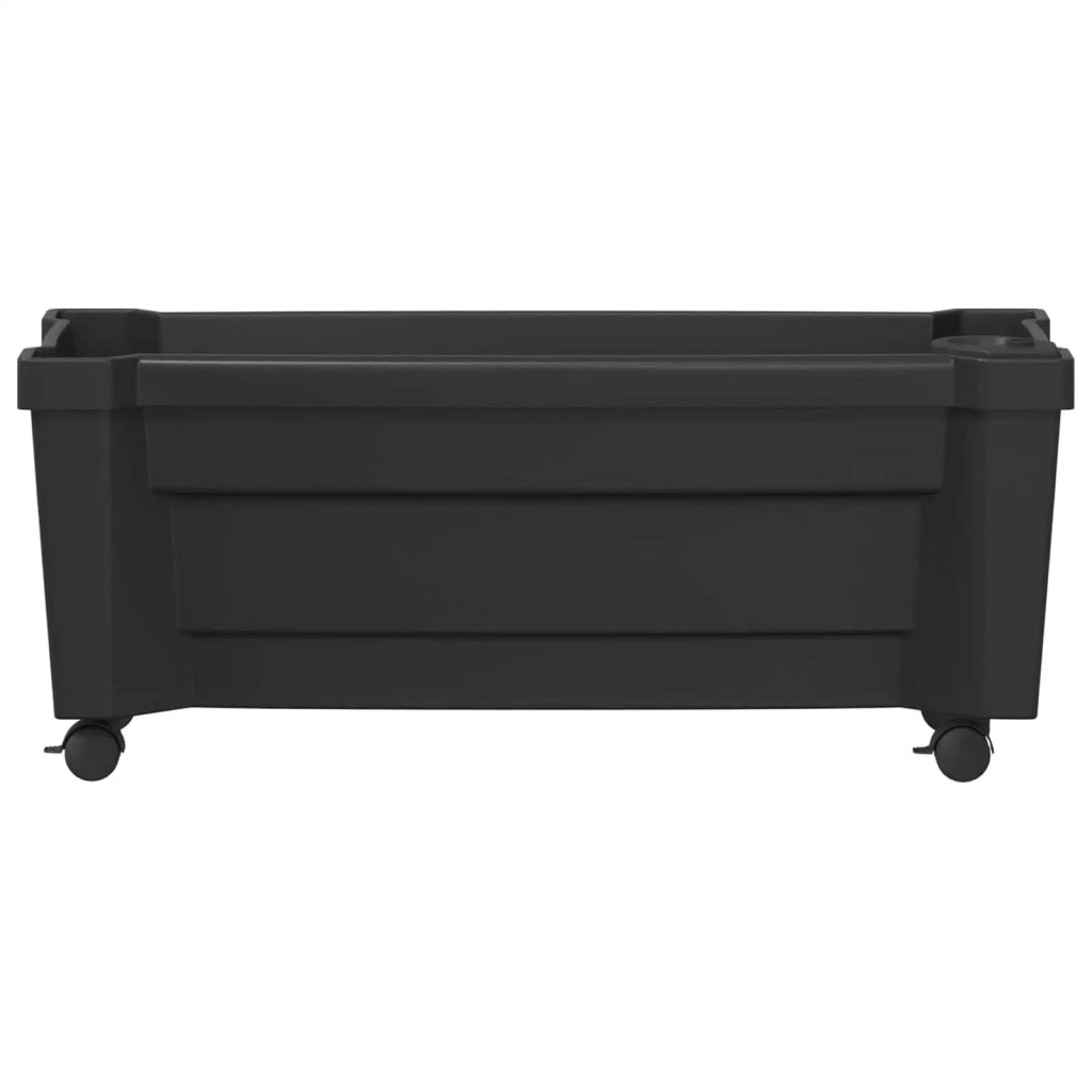 Vaso Calypso con Ruote Antracite 79 x 35 x 33 cm PP CFW2739994