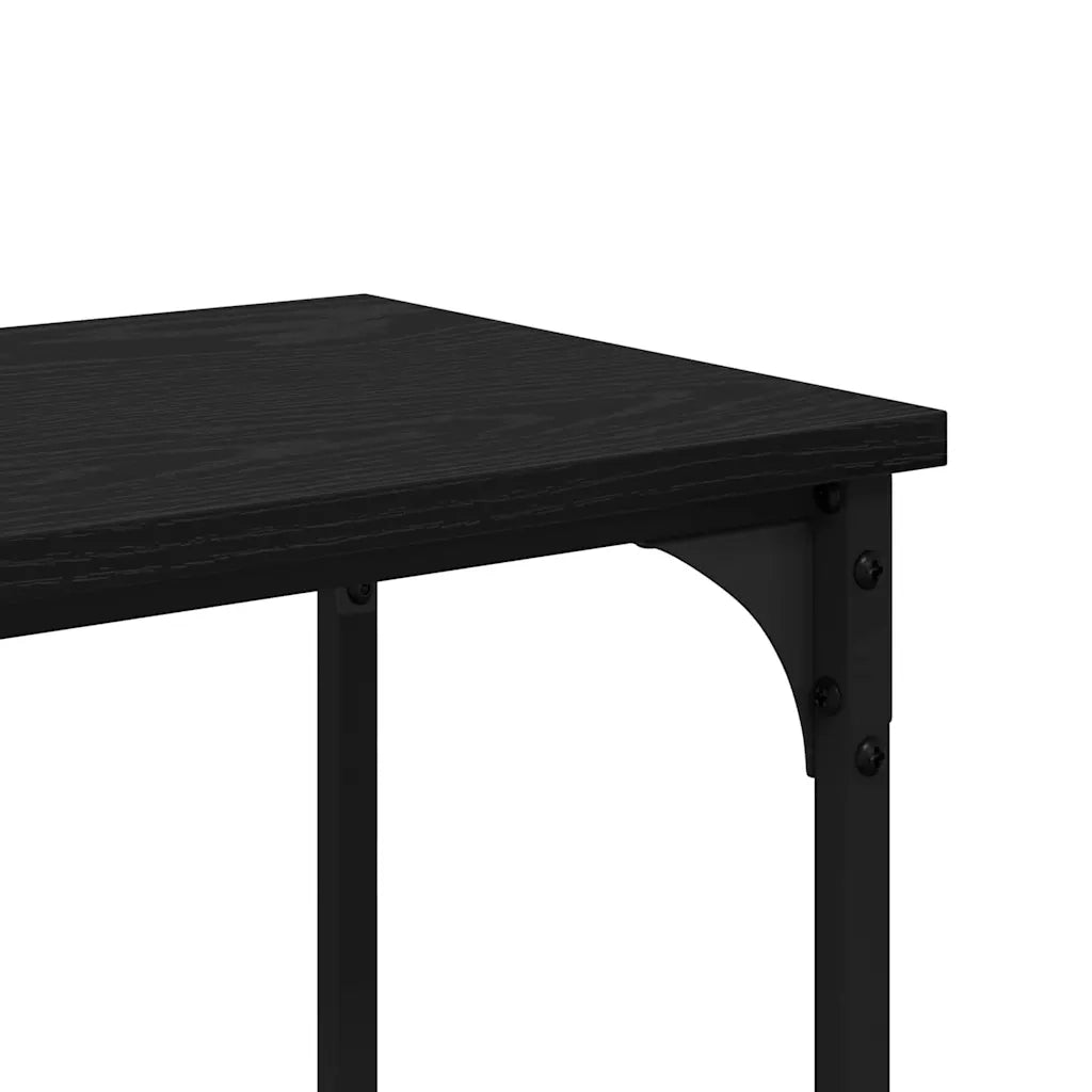 Tavolo consolle Rovere Nero 150 x 29 x 75 cm 882219