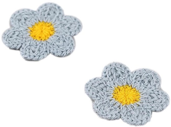 Pannelli floreali 20 pezzi - Pannelli ricamati - Adesivi per abbigliamento - Abbigliamento fai da te - 3,5 cm - Poliestere di alta qualità