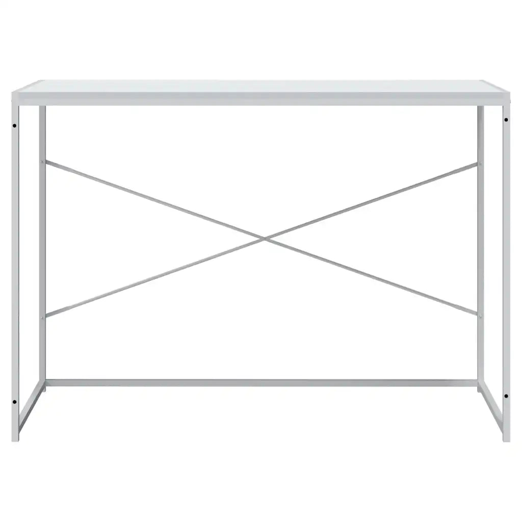 Scrivania | Tavolo da Ufficio per Computer Bianca 110x60x70 cm in Truciolato