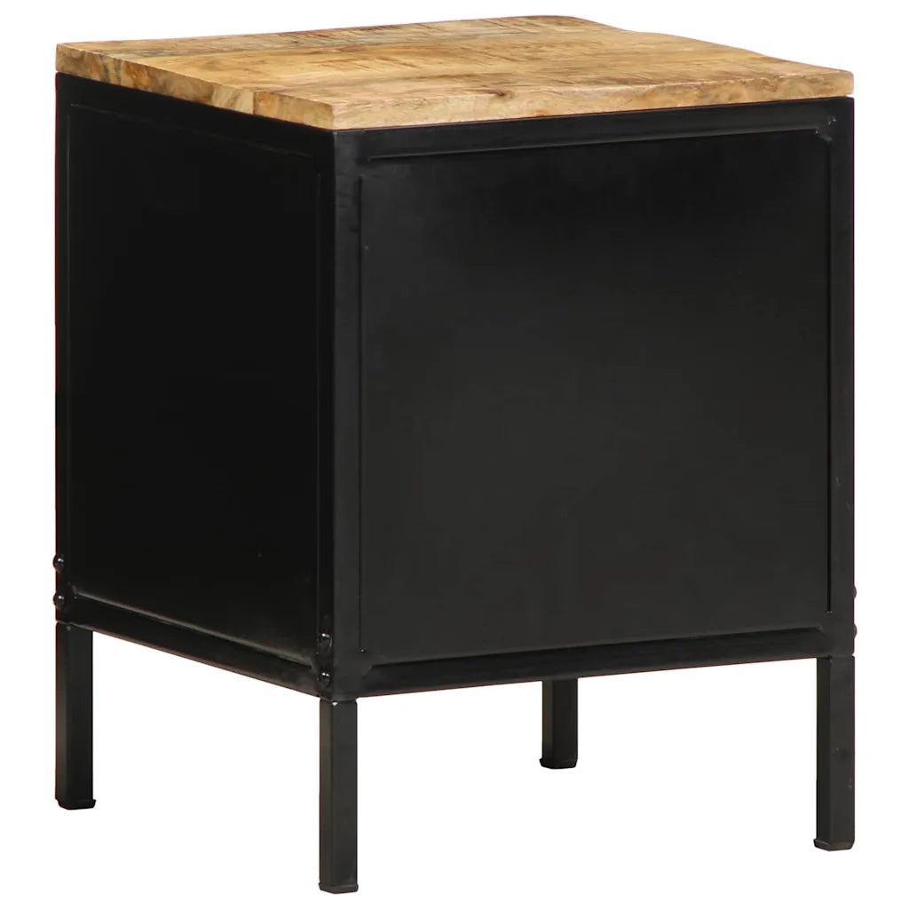 vidaXL Armadio da Notte 2 pcs Marrone e nero 30 x 30 x 40 cm