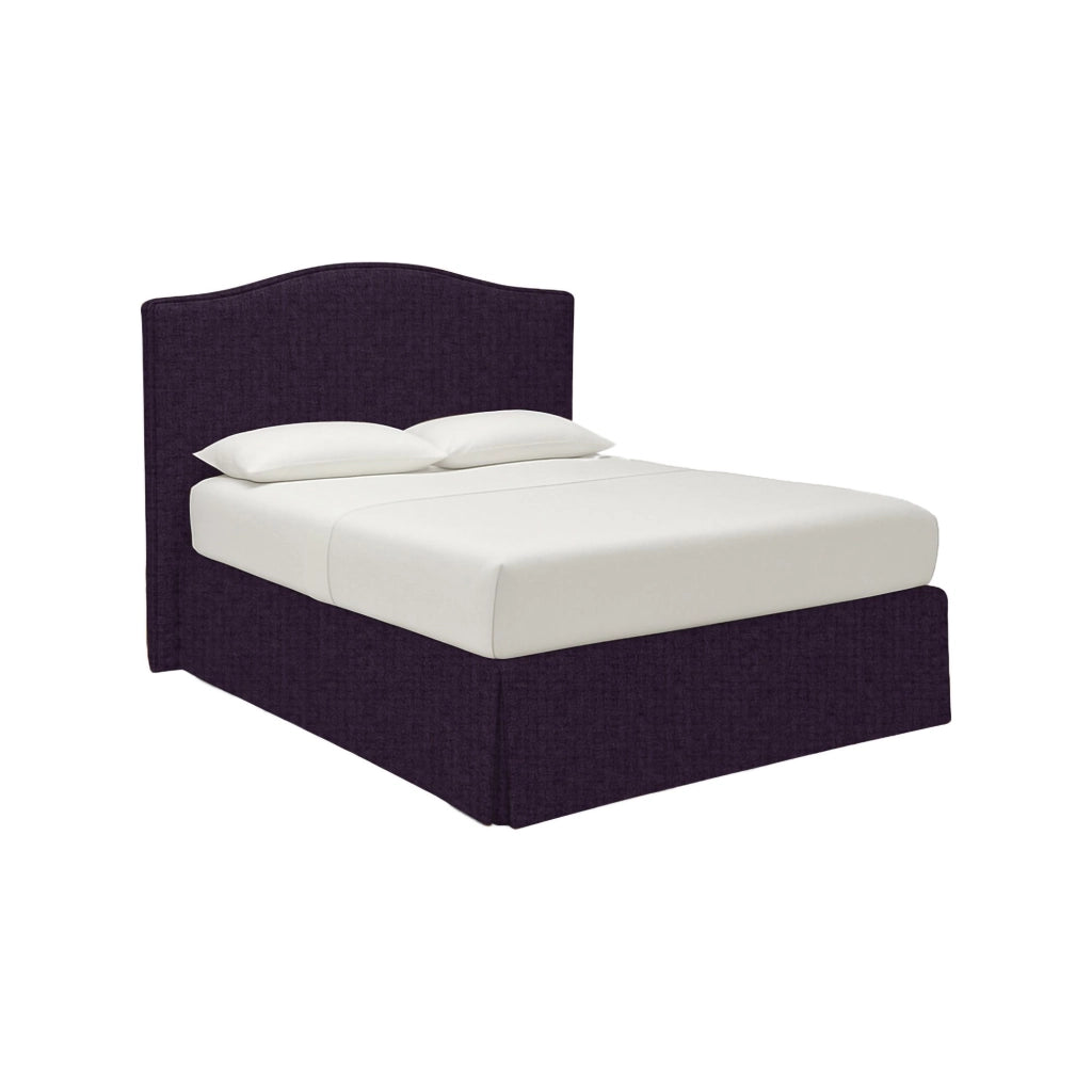 Runcorn, Letto Piazza e Mezza Sfoderabile Made in Italy, Viola