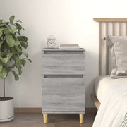 Comodino-Tavolino da notte Grigio Sonoma 40x35x70 cm 454527