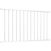 Pannello di recinzione Woerden in acciaio verniciato a polvere 1,7x1 m Bianco 145225