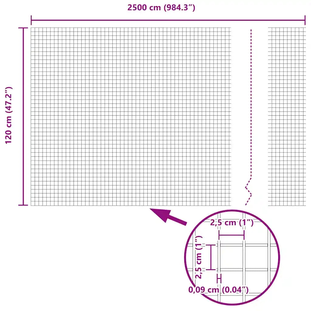 Recinzione in Rete Saldato Grigio 42005220