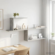 Scaffale da parete Grigio Cemento 122 x 18 x 60 cm 8012183