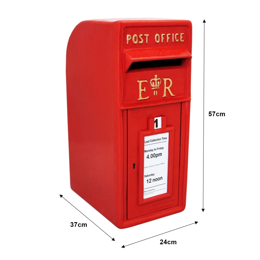 Cassetta Postale Royal Mail con Piedistallo in Ferro da Esterno