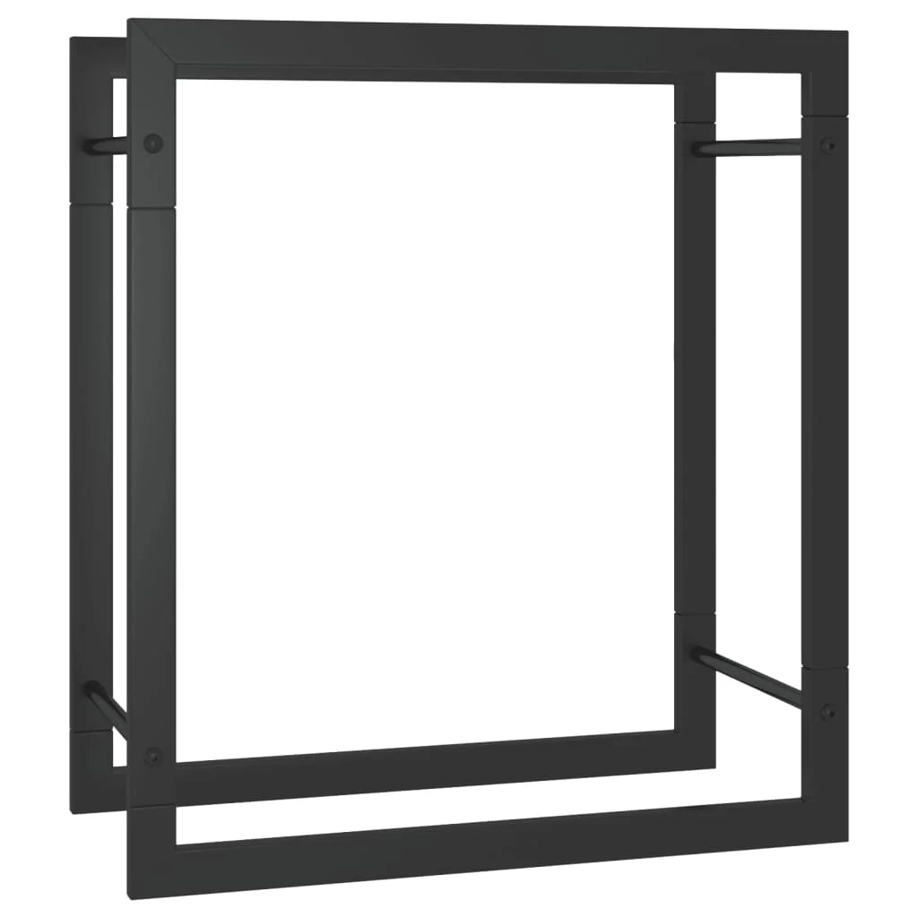 Portalegna finitura opaca 50 x 28 x 56 cm acciaio nero 02_0043749
