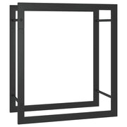 Portalegna finitura opaca 50 x 28 x 56 cm acciaio nero 02_0043749