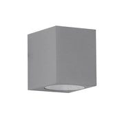 Applique da esterno ip65 lampada faretto a parete giardino moderno gu10 Cubo Grigio
