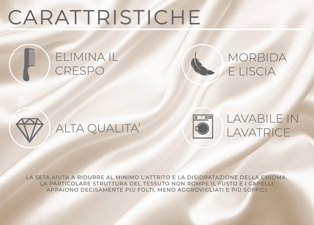 Scrunchies Elastico Per Capelli Crespi 100% Seta In Tinta Unita - Scrunchies - Tortora