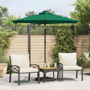 Ombrellone Giardino con Palo in Acciaio Verde 225x225x212 cm 4005059