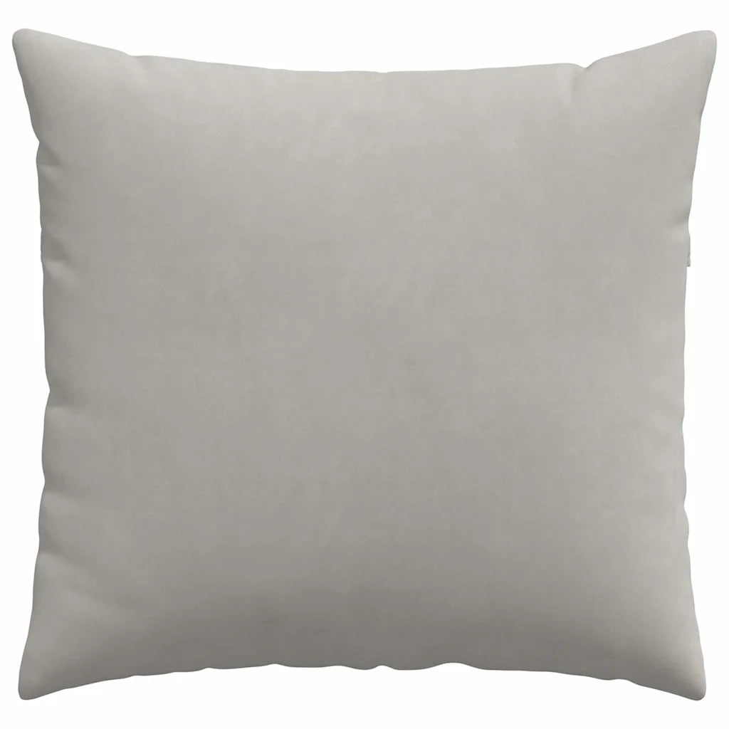 Cuscini da Divano 2 pz-Set di 2 Cuscini per Sofa Grigio chiaro 45 x 45 cm Tessuto 408941