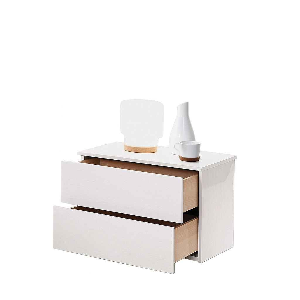 COMODINO SIMPLI BIANCO GR. 49X38XH41CM.