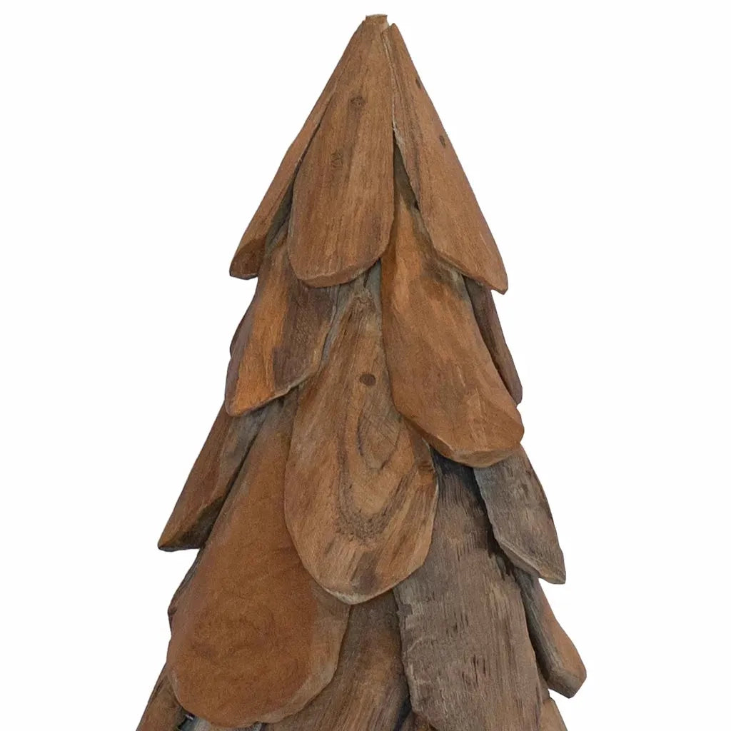 Albero di Natale Marrone 91 cm Legno massello di teak