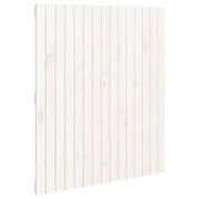 Testiera | Testata da Parete Bianca 95,5x3x110 cm Legno Massello di Pino