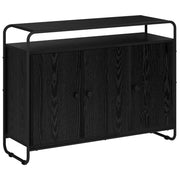 Credenza Rovere Nero 102 x 35 x 75 cm Legno ingegnerizzato 8007984
