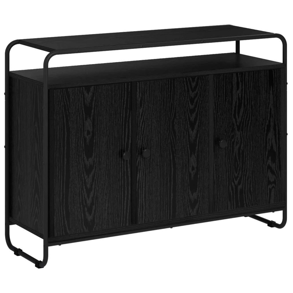 Credenza Rovere Nero 102 x 35 x 75 cm Legno ingegnerizzato 8007984