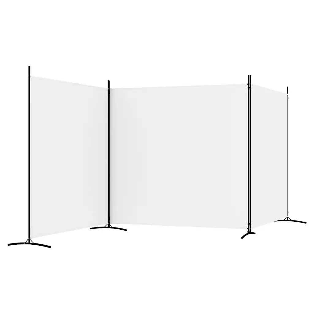 Divisorio Ambienti | Divider per stanze | Paravento a 3 Pannelli bianco 525x180 cm in Tessuto