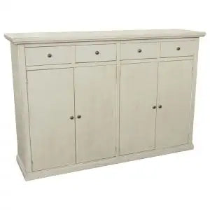 Credenza madia buffet mod Lia in legno Shabby chic avorio anticato