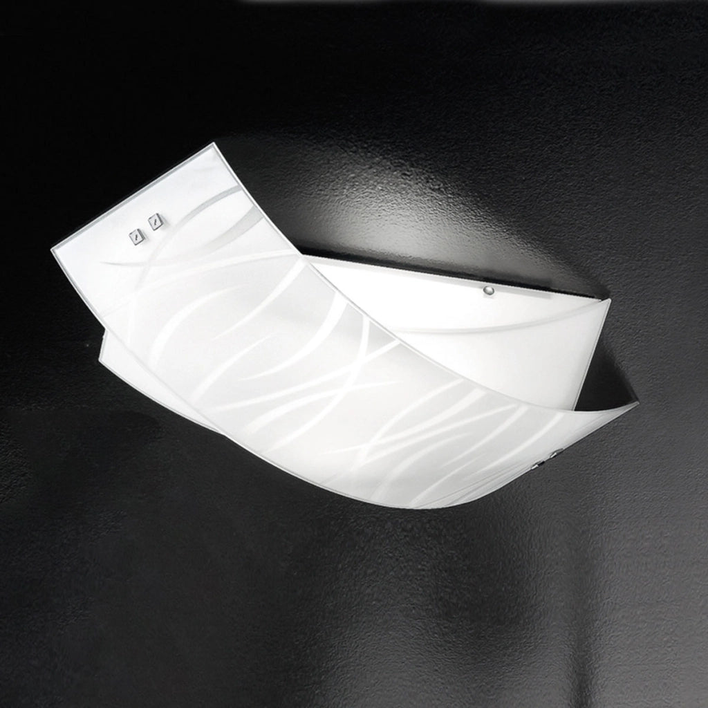 Lampade a soffitto Agnese bianco 2XE27 max 2X70W IP20 - Applique led da muro design moderno