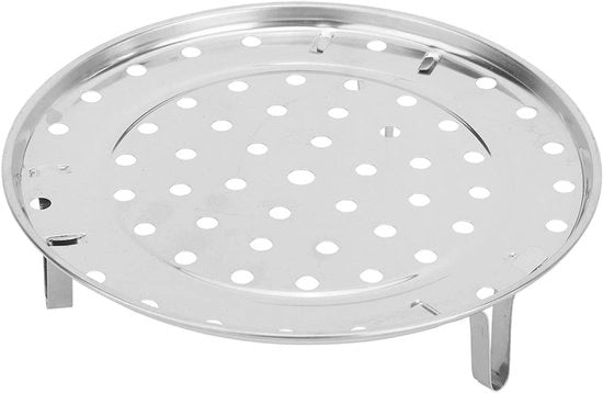 Supporto a vapore in acciaio inossidabile con regolatore di vapore rotativo multifunzionale per cottura in pentole a vapore - 20cm
