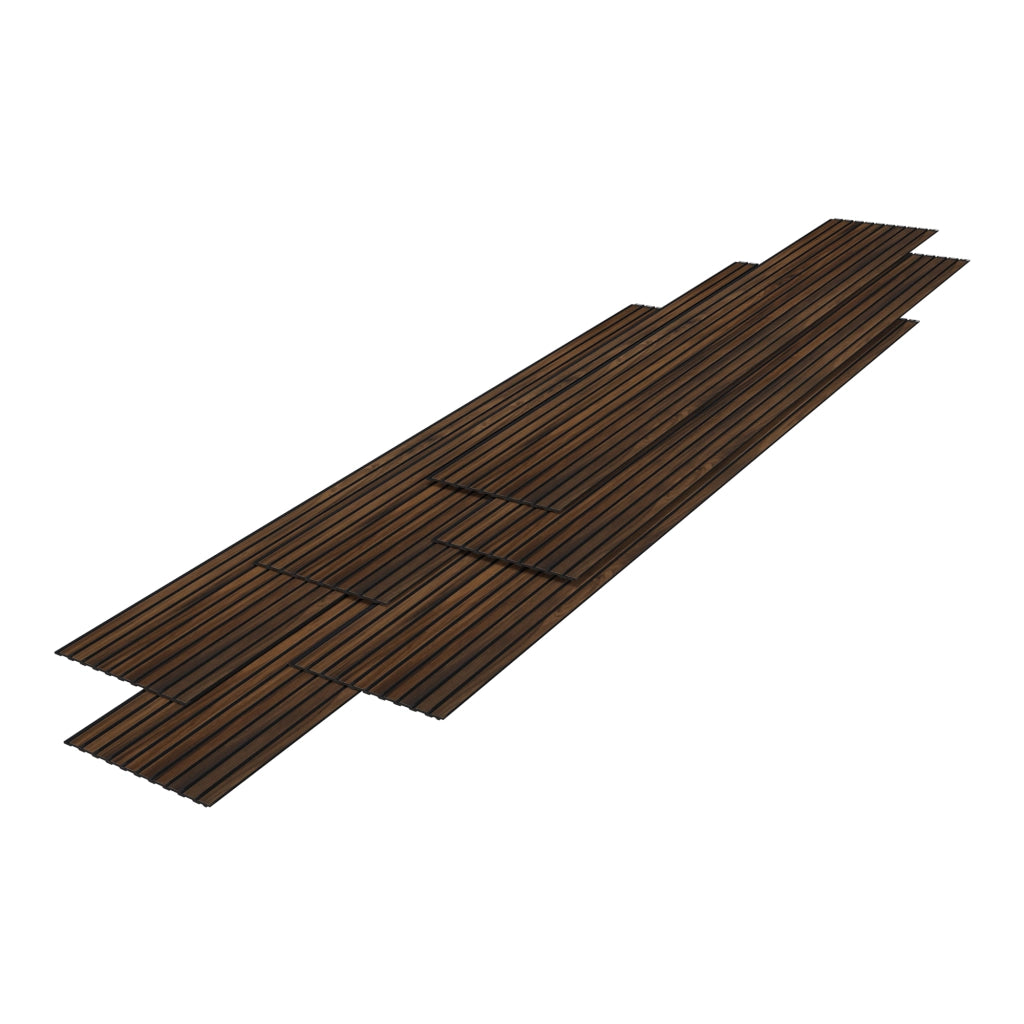 Set Boxtel di 18 Pannelli Murali 3D - Effetto Noce NEU.HOLZ