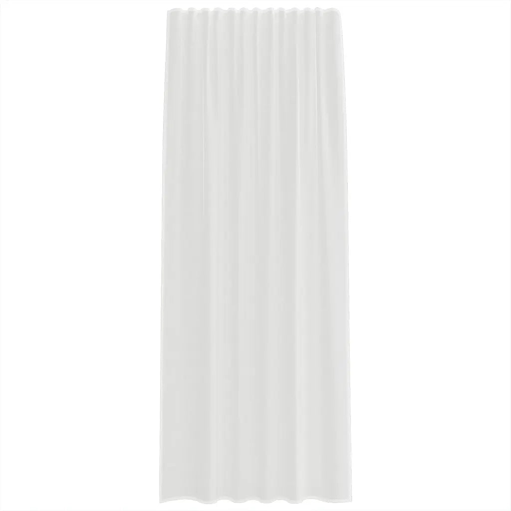 Tende in Voile con Tasche per Aste 2 pz Bianco 4102244
