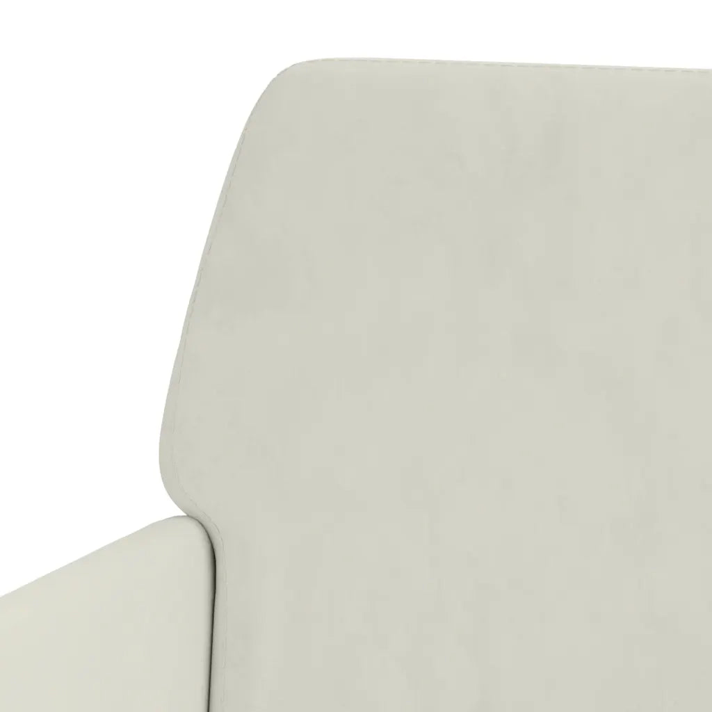 Poltrona | Sedia Relax Crema 62x79x79 cm Velluto