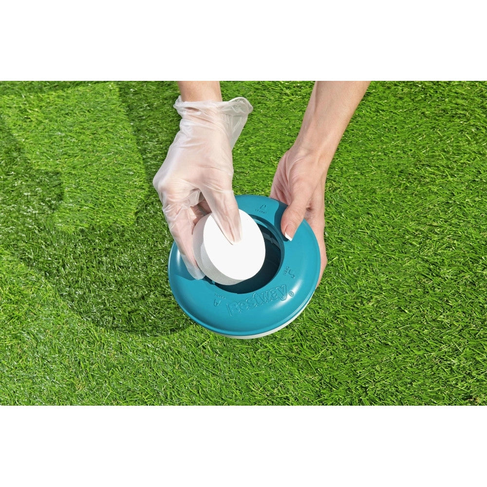 Trade Shop - Dispenser Dosatore Per Cloro Galleggiante Da 16.5cm Trattamento Acqua Piscina 58769 -