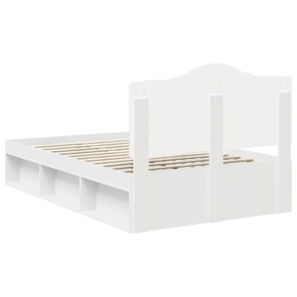Struttura del letto Bianco 120 x 190 cm Pino massello 3413335