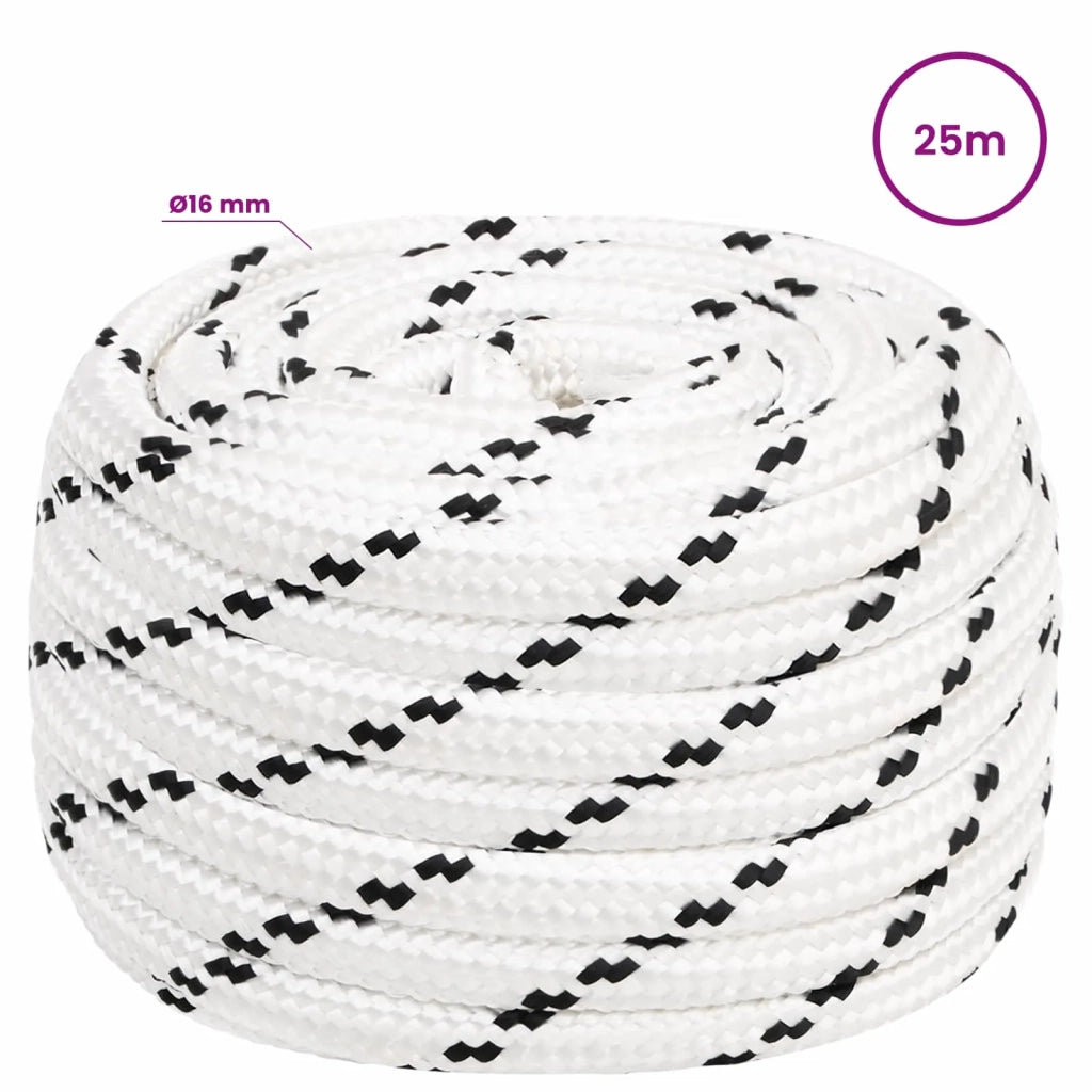 Corda multiuso 16 mm 25 m Bianco Poliestere 3473454