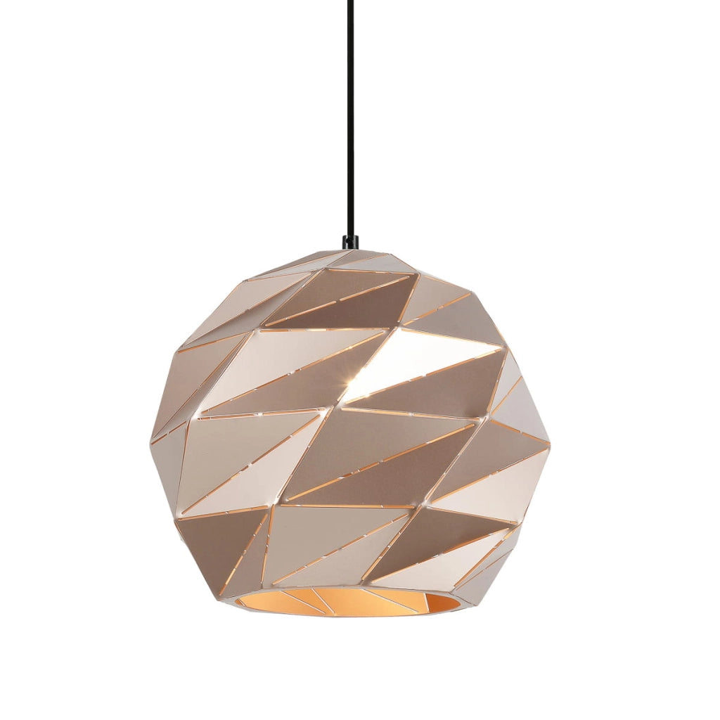 Lampada a sospensione Italux Palermo oro metallo Ø32 E27