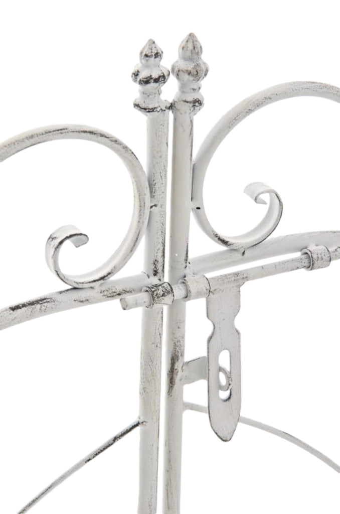 Arco per Rampicanti Grenada con Cancello bianco antico