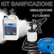 Trade Shop - Kit Sanificazione Di Ambienti Nebulizzatore Spruzzatore + 5lt Soluzione Liquida -