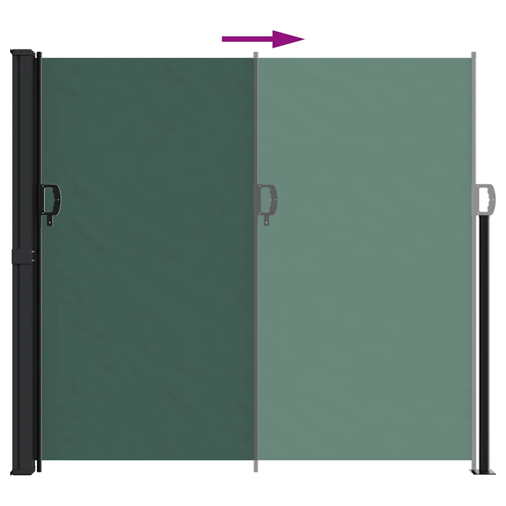 Tenda da Sole Laterale Retrattile Verde Scuro 180x300 cm 4004350