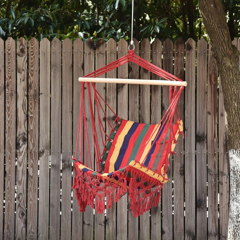 Amaca Sedia Sospesa in Poliestere Colorata 100x60x100 cm