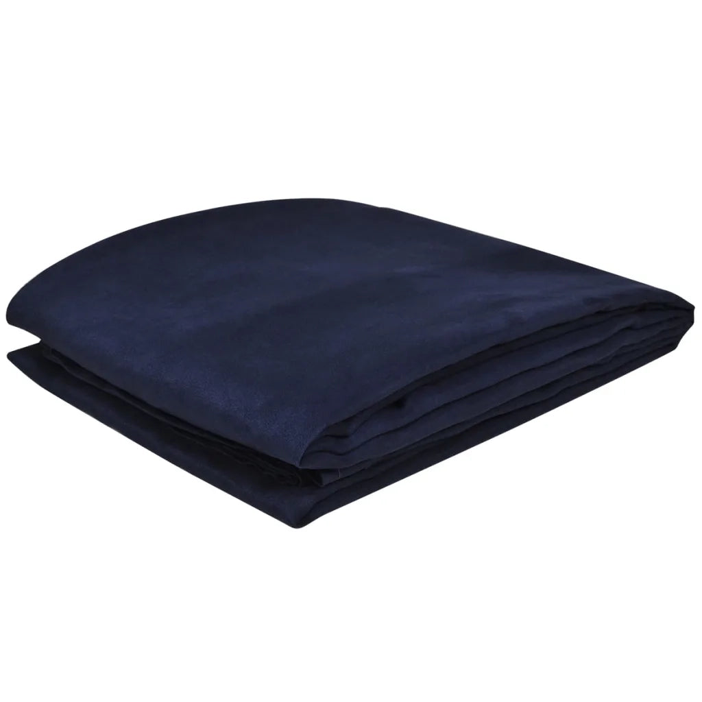 Fodera per divano in micro-camoscio blu marino 140 x 210 cm CFW4139957