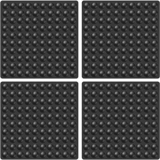 Protezione Antiscivolo per Mobili - 400 Pezzi di Gomma Silicone - Adesivi Auto-Attacchi - Resistente allo Shock - Isolamento Acustico - 10x2mm - Gommini per Mobili