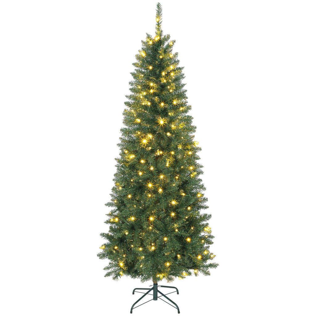 Albero di Natale Illuminato 180 cm con 250 Luci ¨C zephmum ¨C Bianche e Colorate