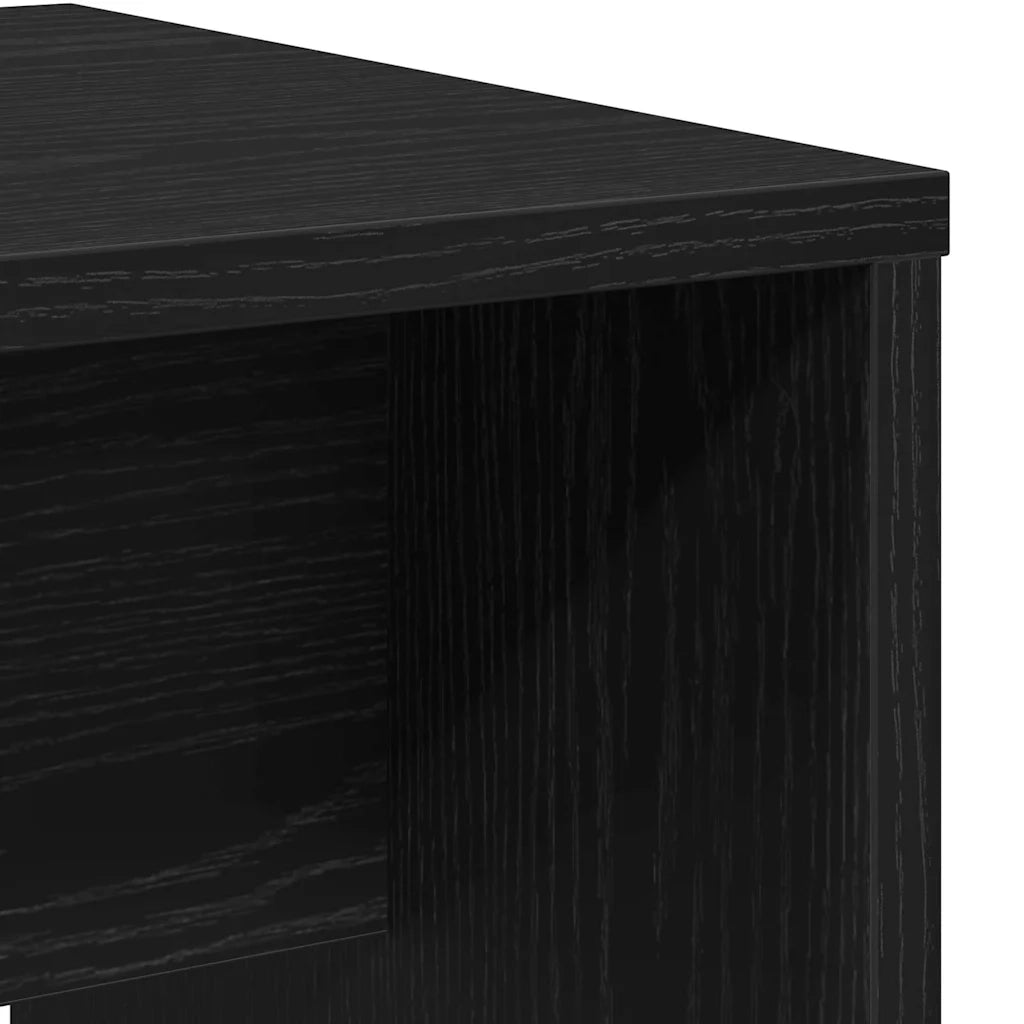 Sgabello da dressare Rovere nero 70 x 35 x 45 cm 862793