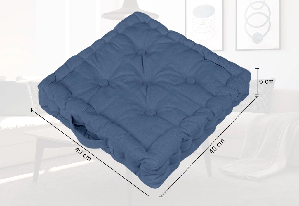 6 Pezzi Cuscini Sedia Quadrati Alti Mattonella Trapuntati 40x40 Cm Altezza 6 Cm Cuscino Spesso Cucina Interno Esterno Coprisedia Cuscino Da Pavimento Con Maniglia  Carta da zucchero