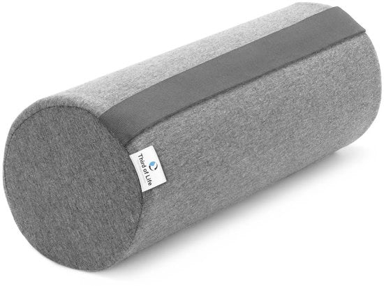 Supporto per collo e spalle 15x40cm | Rollo per collo, ginocchia e yoga | Rollo di posizionamento a guscio viscoso ergonomico | Cuscino per collo arrotondato per la tensione | Copertura lavabile e respirante