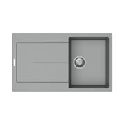 Enigma D100 lavello vasca e gocciolatoio croma EFFEZ