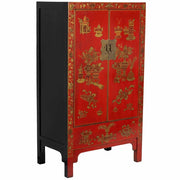 Armadio in legno rosso 86x50x150h cm