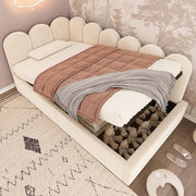 Divano letto daybed - Xylo - 90x190 cm contenitore idraulico beige