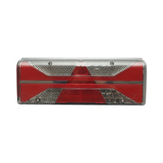 Luce freno posteriore sinistra LED camion 24V, 7 pin ASS2.1+4x2 con illuminazione targa 400x153x88mm