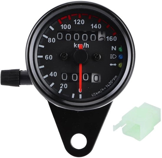 Contachilometri - Multifunzione - Visualizzazione Digitale - Indicatori LED - Materiale Duraturo - Alta Affidabilità - Contachilometri per Motocicletti